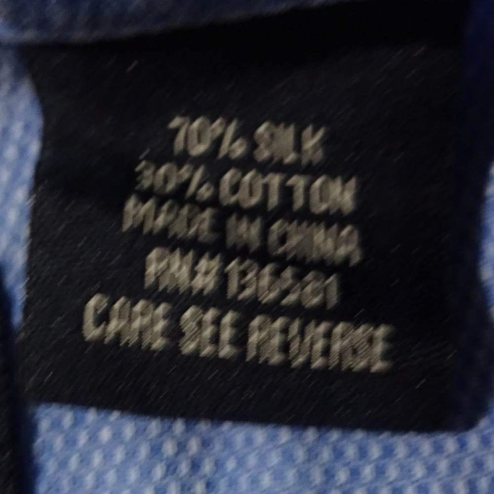 Nat Nast Blue Bup Silk Blend Shirt Medium - Picture 5 of 6